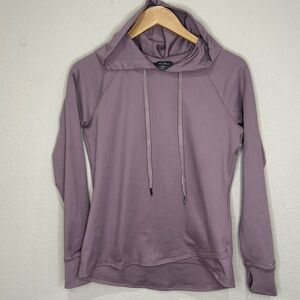 Eddie Bauer Athletic Hoodie Lightweight Workout Lavender Pullover Women’s Small